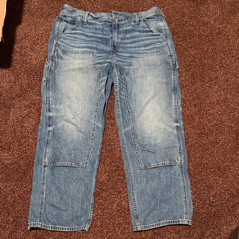 American Eagle Outfitters Relaxed Blue Denim Jeans
